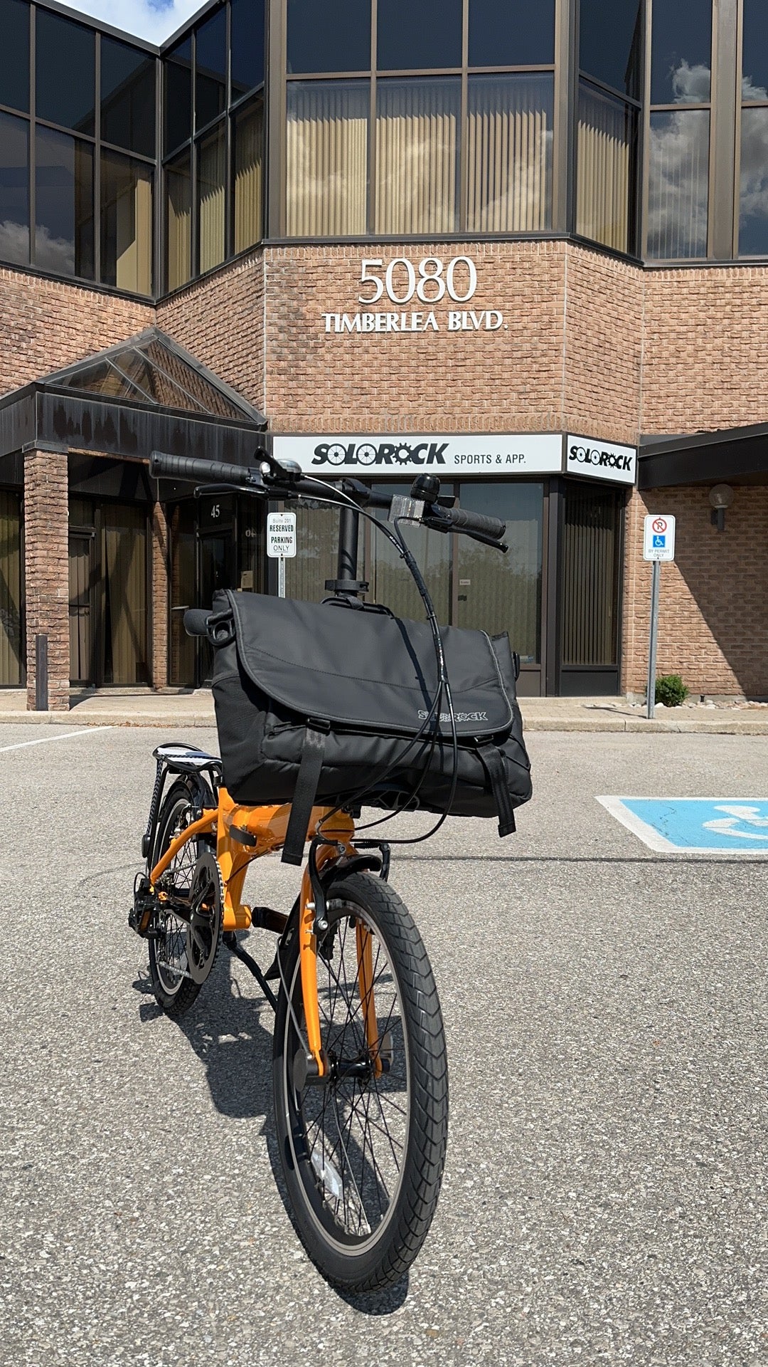 Sacoche avant pour vélos pliants en aluminium SoloRock