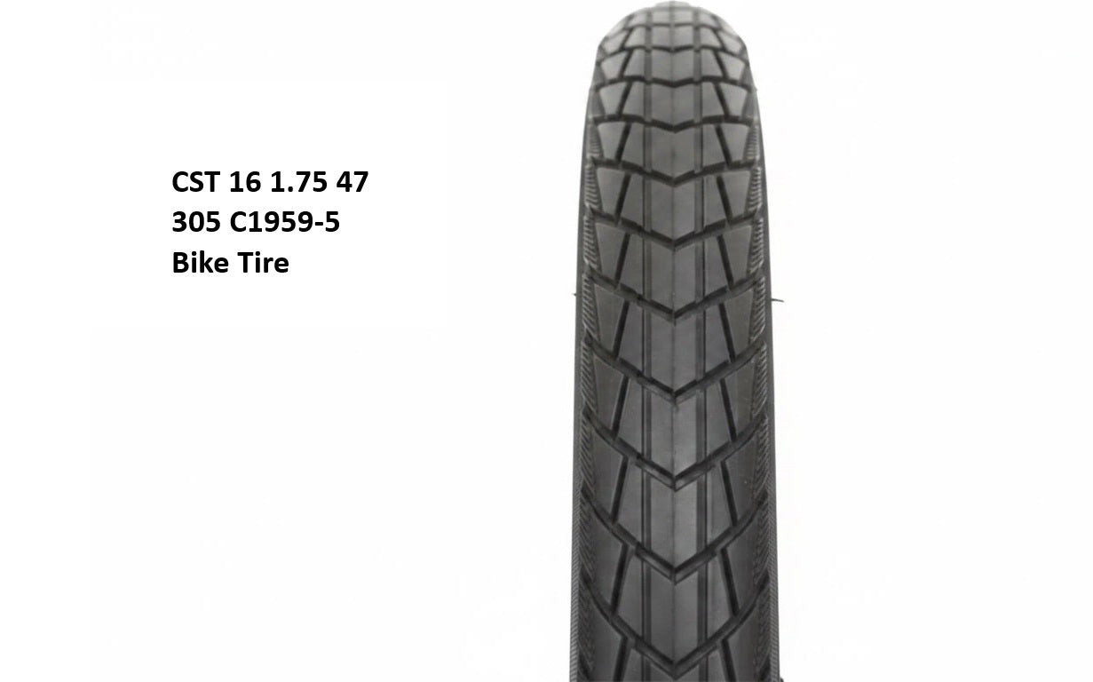 16" x 1.75" 47 305 C1959-5 CST Bike Tire, Pack of 2
