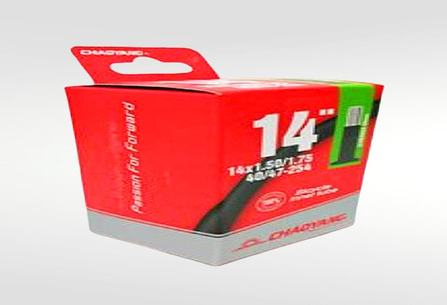 14" x 1.5 - 1.75 Bike Inner Tube, Shrader Valve, Pack of 2