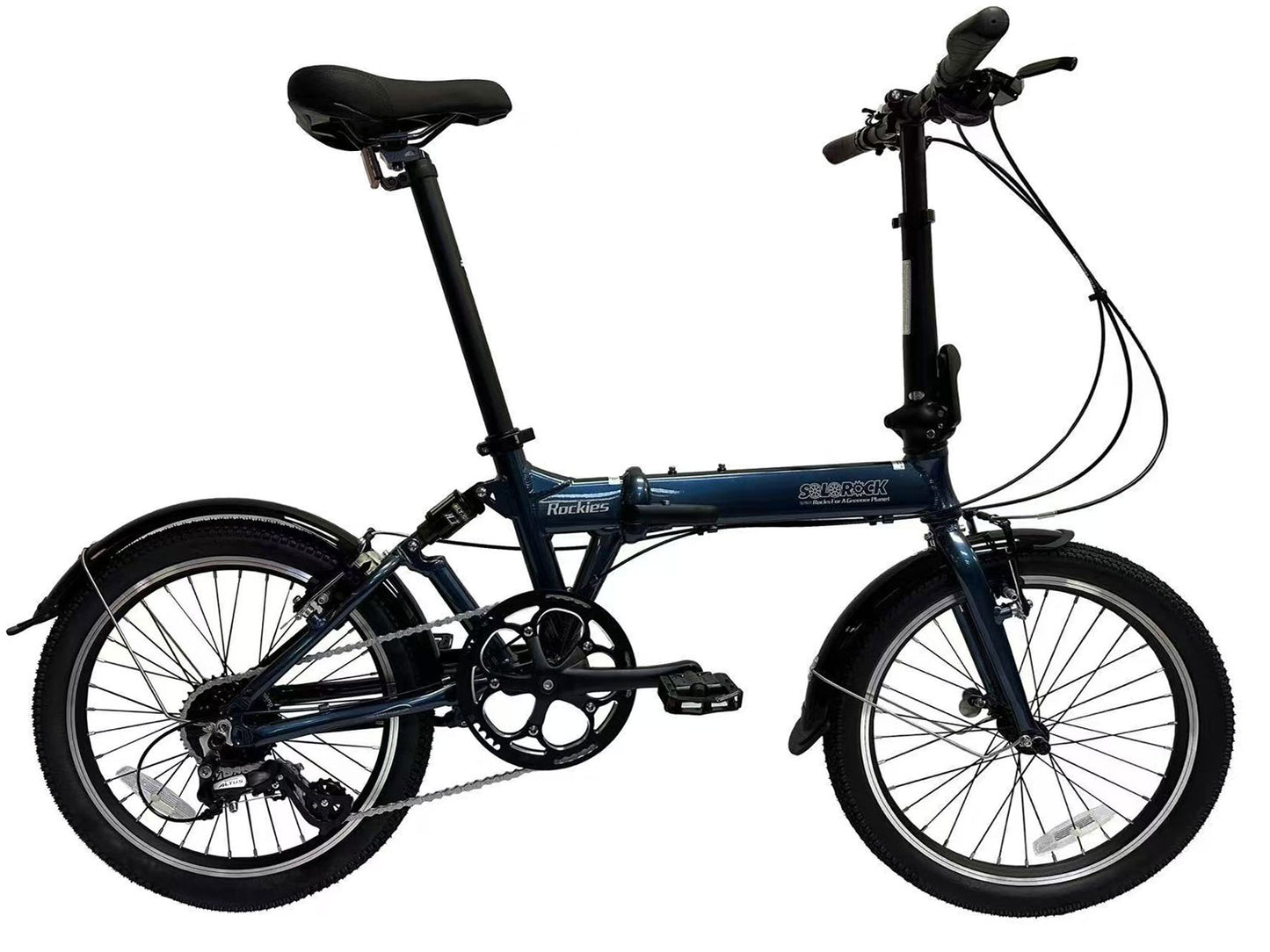 Rockies - SOLOROCK 20" 8 Speed Aluminum Folding Bike - V-Brake