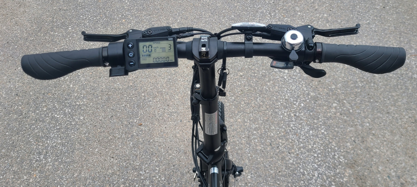 Vélo électrique pliant Wonder 2025 20 pouces - Freins à disque hydrauliques, moteur avant 500 W, batterie 36 V 14 Ah