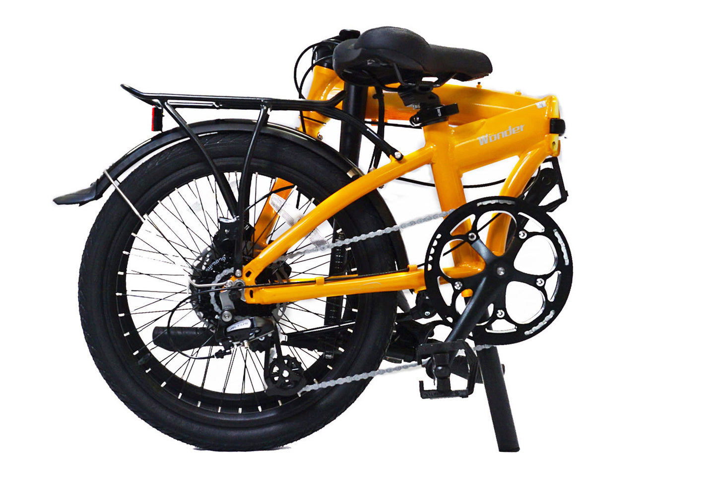 Wonder - SOLOROCK 20" 8 Speed Aluminum Folding Bike - Hydraulic Disc Brakes