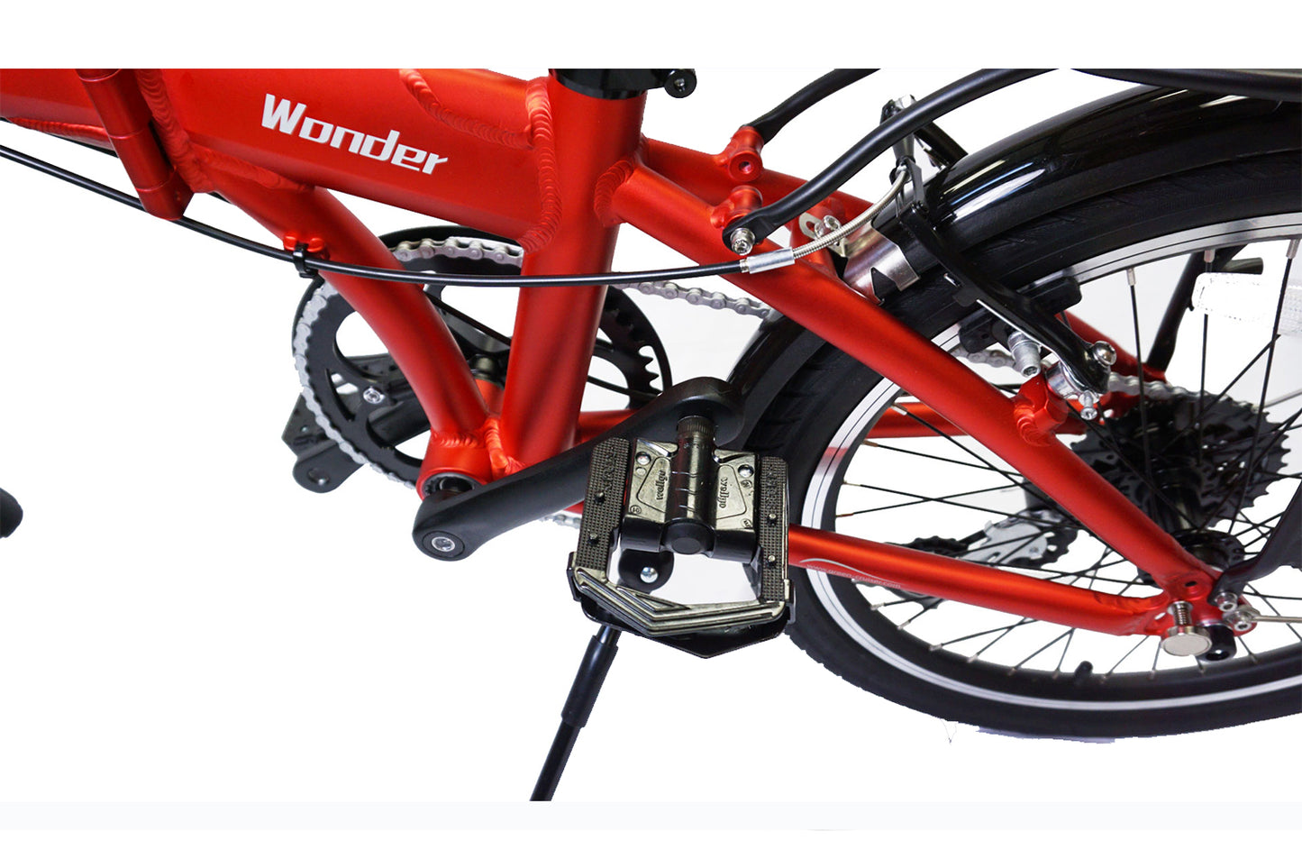 Wonder - SOLOROCK 20" 8 Speed Aluminum Folding Bike - V-Brake