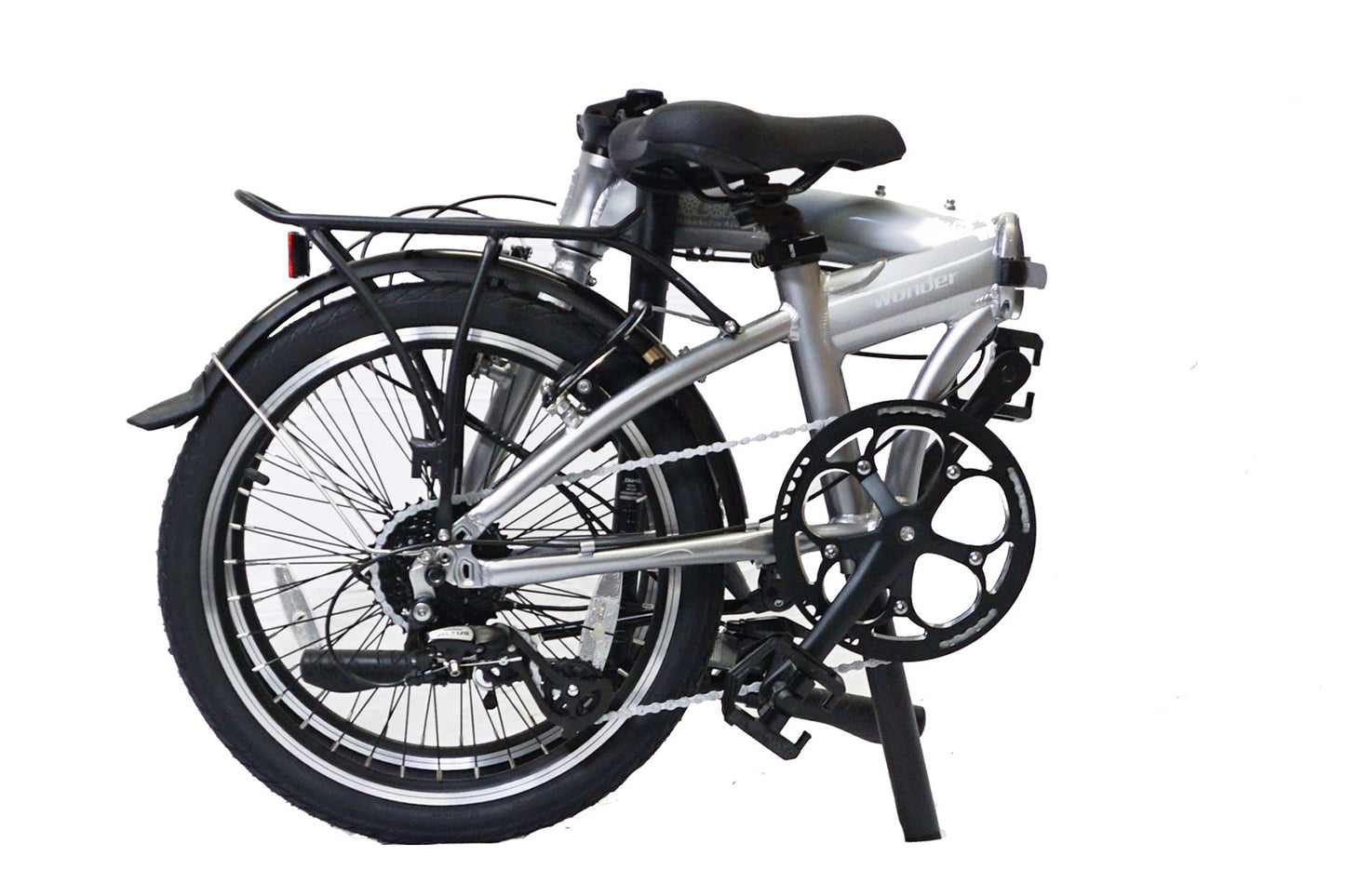 Wonder - SOLOROCK 20" 8 Speed Aluminum Folding Bike - V-Brake