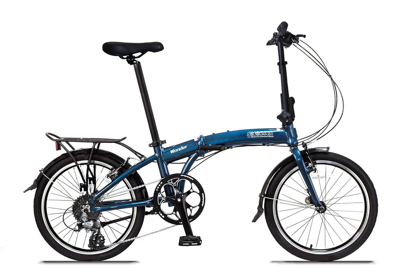 Wonder - SOLOROCK 20" 8 Speed Aluminum Folding Bike - V-Brake