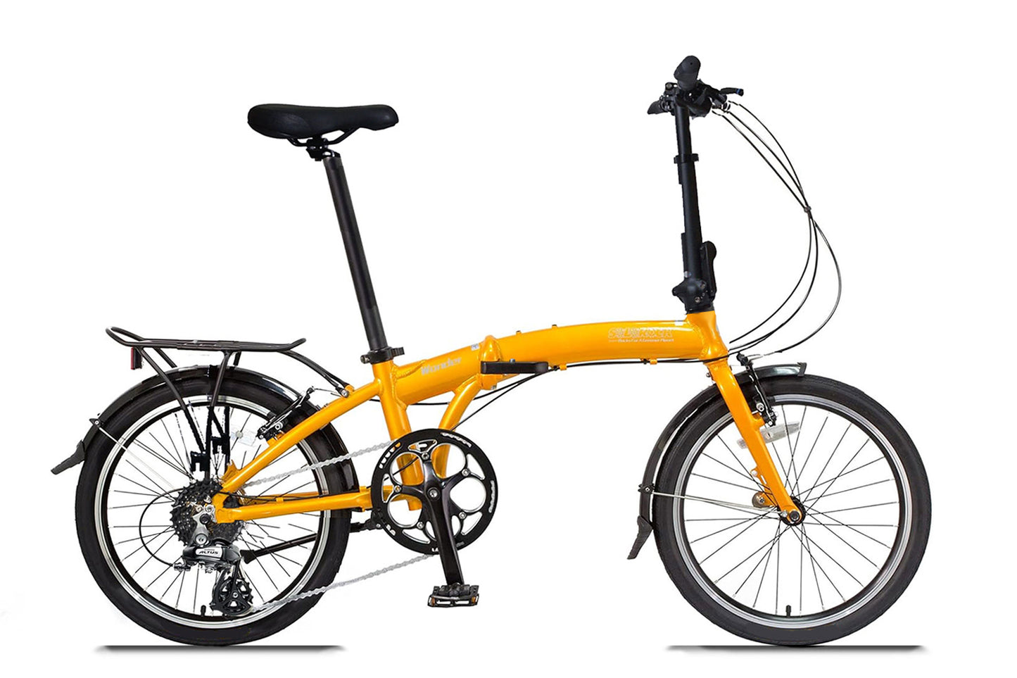 Wonder - SOLOROCK 20" 8 Speed Aluminum Folding Bike - V-Brake