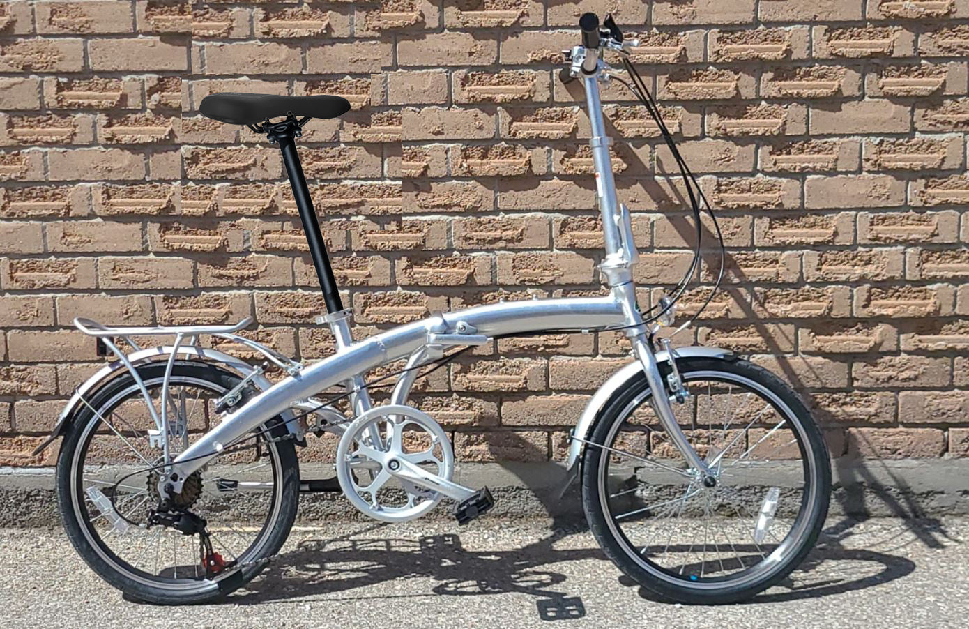 Vélo pliant Silver Ace 20" - SOLOROCK 20" 7 vitesses en aluminium