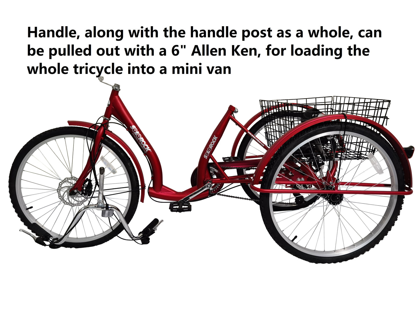 SOLOROCK 24" 6 Speed Tricycle - Ugile246