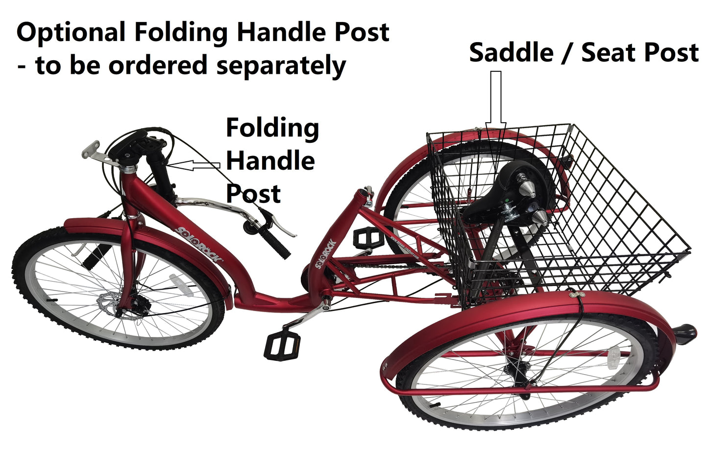 SOLOROCK 24" 6 Speed Tricycle - Ugile246
