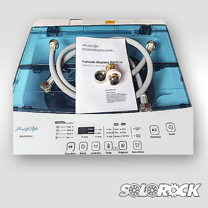 BlueLifeStyle 5 kg 11 lbs 1.6 cb ft Portable Washer - White