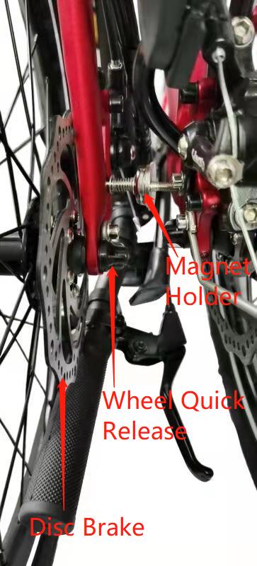 Hunter - SOLOROCK 20" 8 Speed Aluminum Folding Bike - Disc Brakes