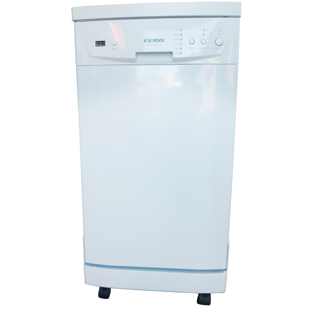 SoloRock 18" Portable Dishwasher - White (Stainless Steel Tub)