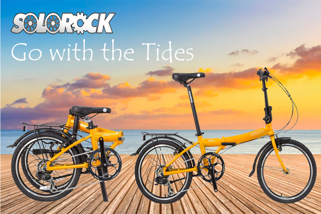 Tides - SOLOROCK 20" 7 Speed Aluminum Folding Bike - V Brakes