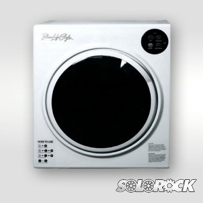 BlueLifeStyle 5 kg 11 LBS 3.0 cb ft 110V Compact Portable Laundry Dryer - White