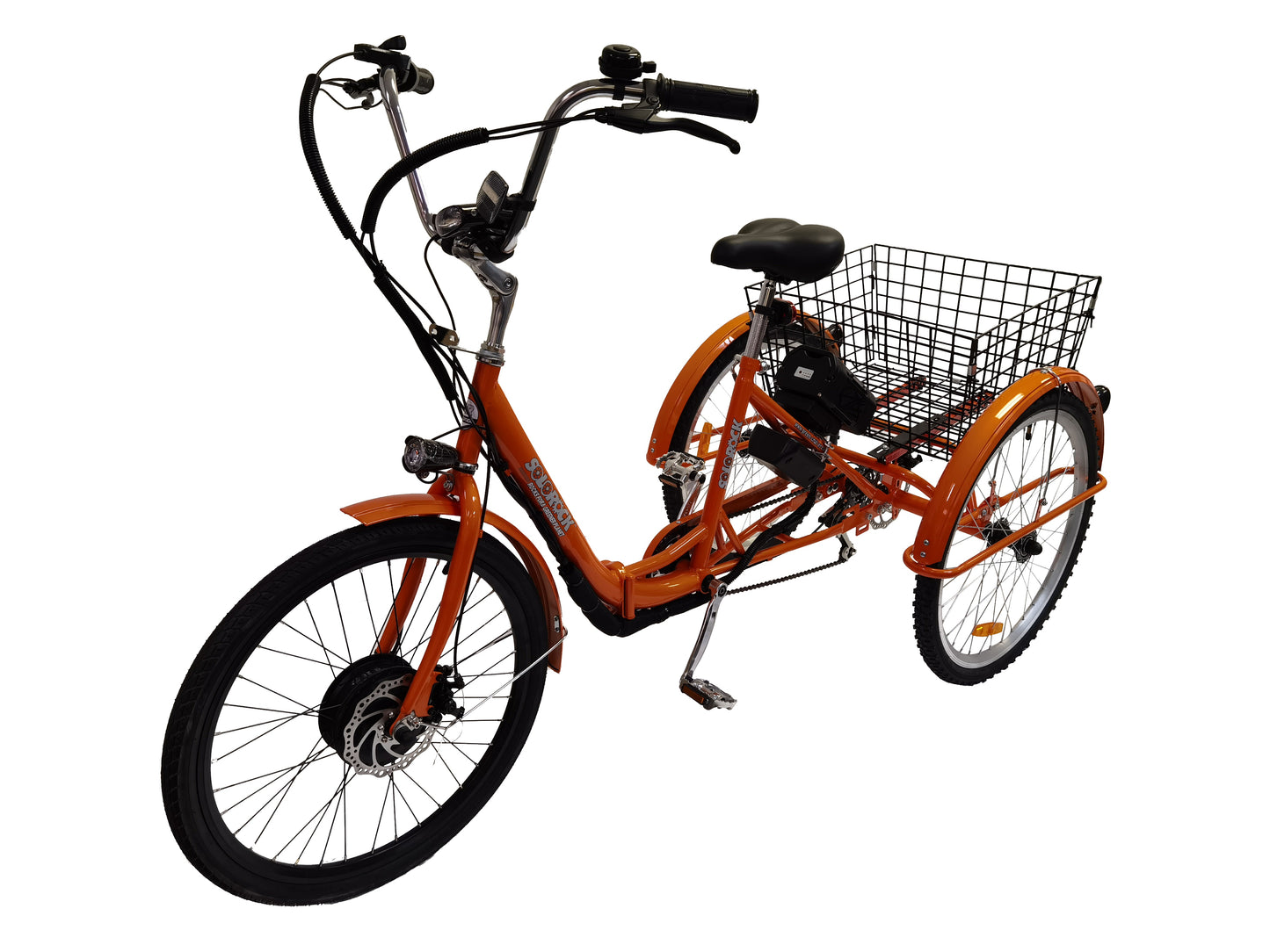 SoloRock Electric Tricycle Conversion Kit, Front Drive Motor & Lithium Battery