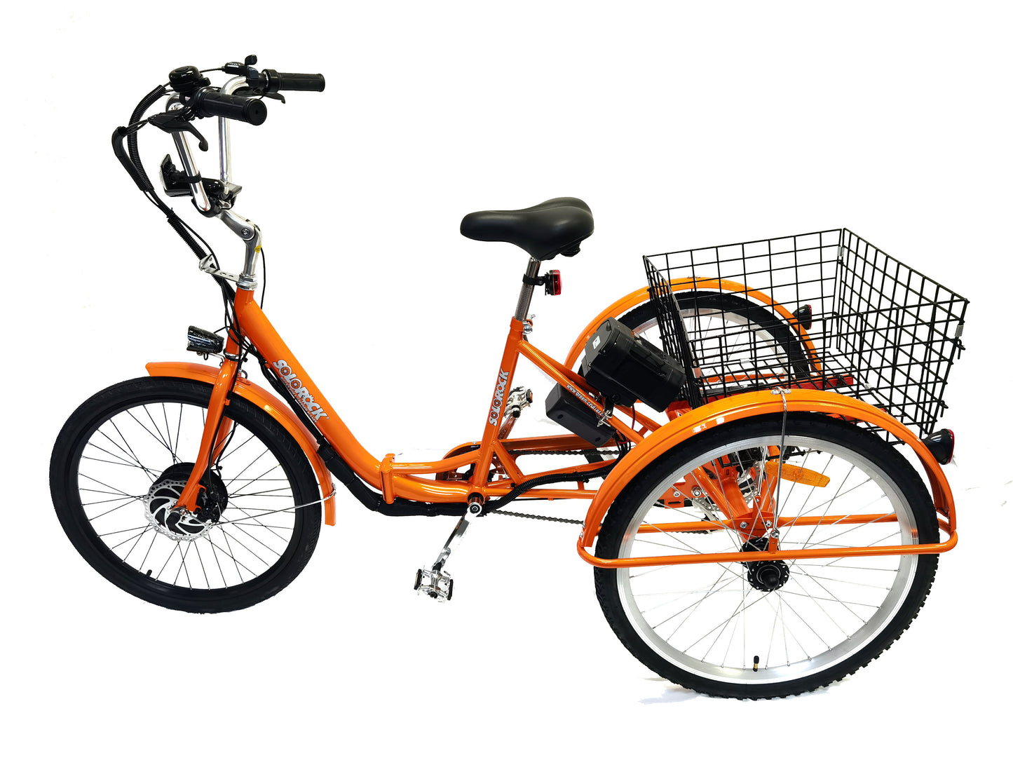 SoloRock Electric Tricycle Conversion Kit, Front Drive Motor & Lithium Battery