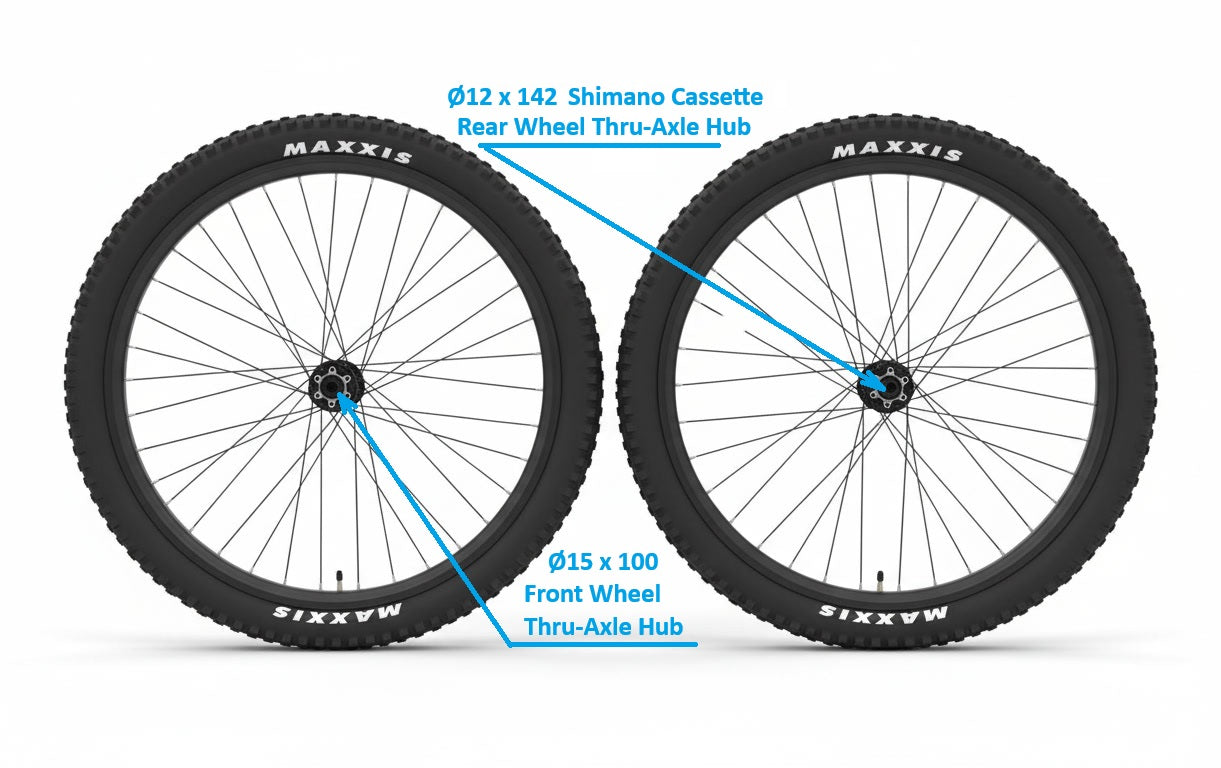 27.5" x 2.3" Mountain Bike Wheel Set for Bicycle or Electric Bicycle