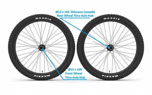 27.5" x 2.3" Mountain Bike Wheel Set for Bicycle or Electric Bicycle