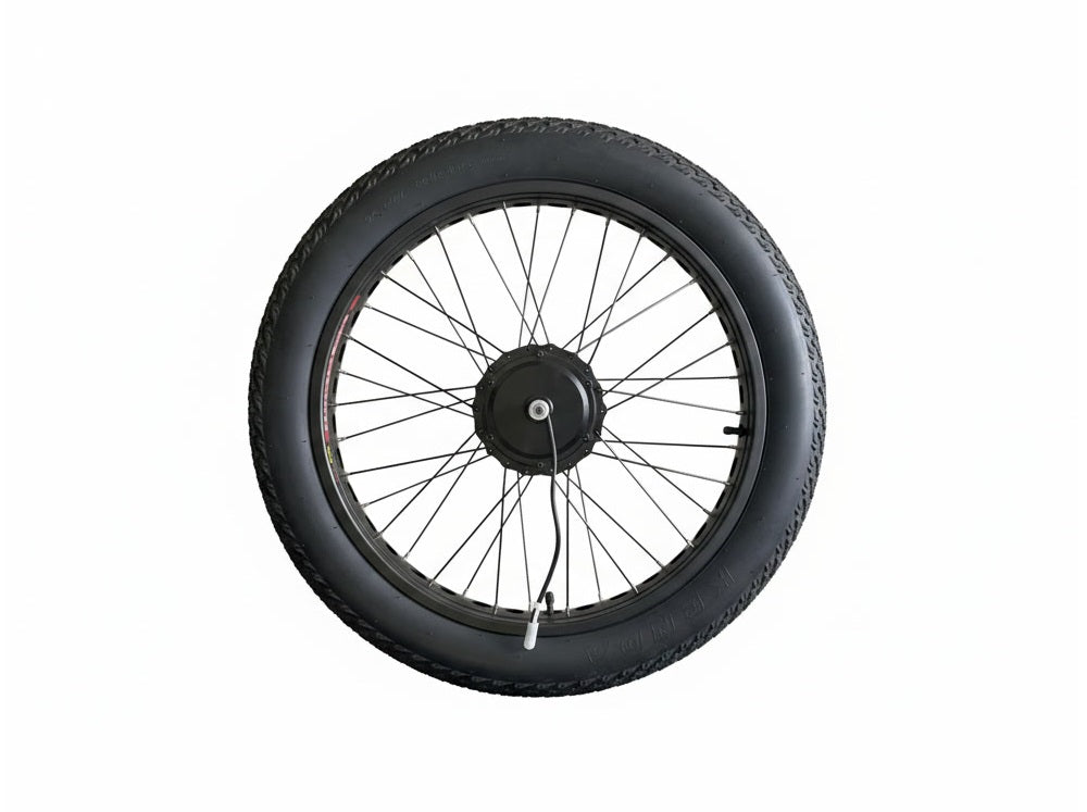 Electric Bike Hub Motor Wheel for 4" x 24" Fat Tire e-Bike & e-Trike, Front Drive