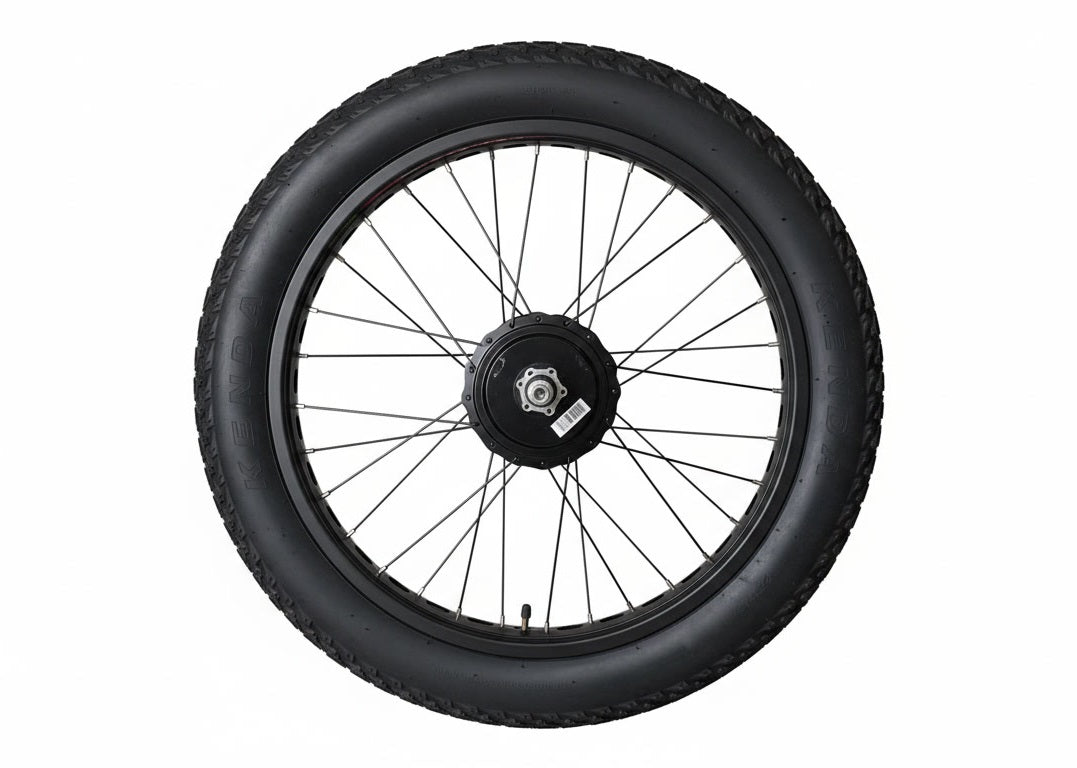 Electric Bike Hub Motor Wheel for 4" x 24" Fat Tire e-Bike & e-Trike, Front Drive