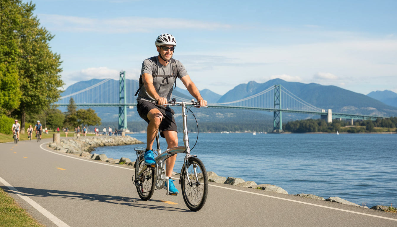 Silver Ace 20" - SOLOROCK 20" 7 Speed Aluminum Folding Bike