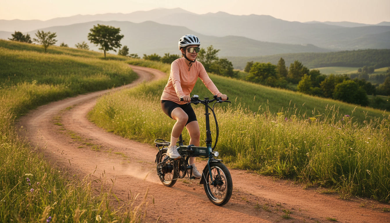 Pace 3.0 Ebike - SOLOROCK 16" 7 Speed Aluminum Folding e-Bike