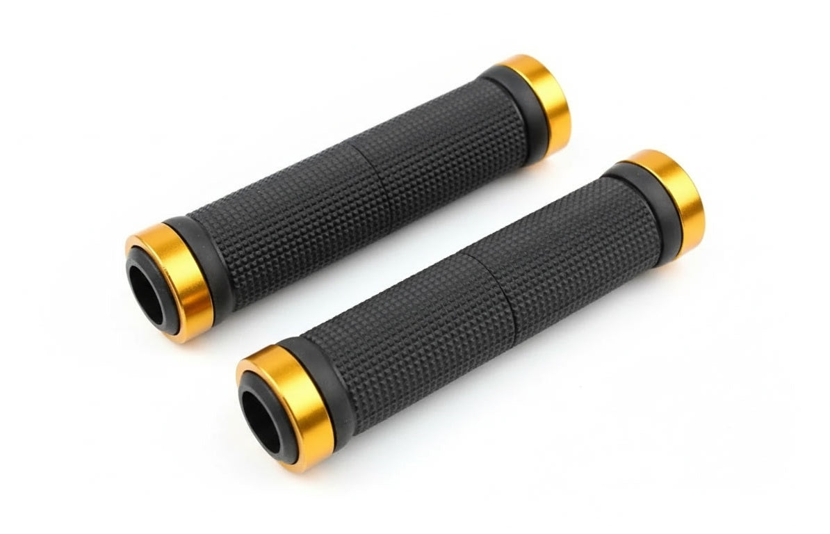 Bike Handle Grips with Double Locking Rings