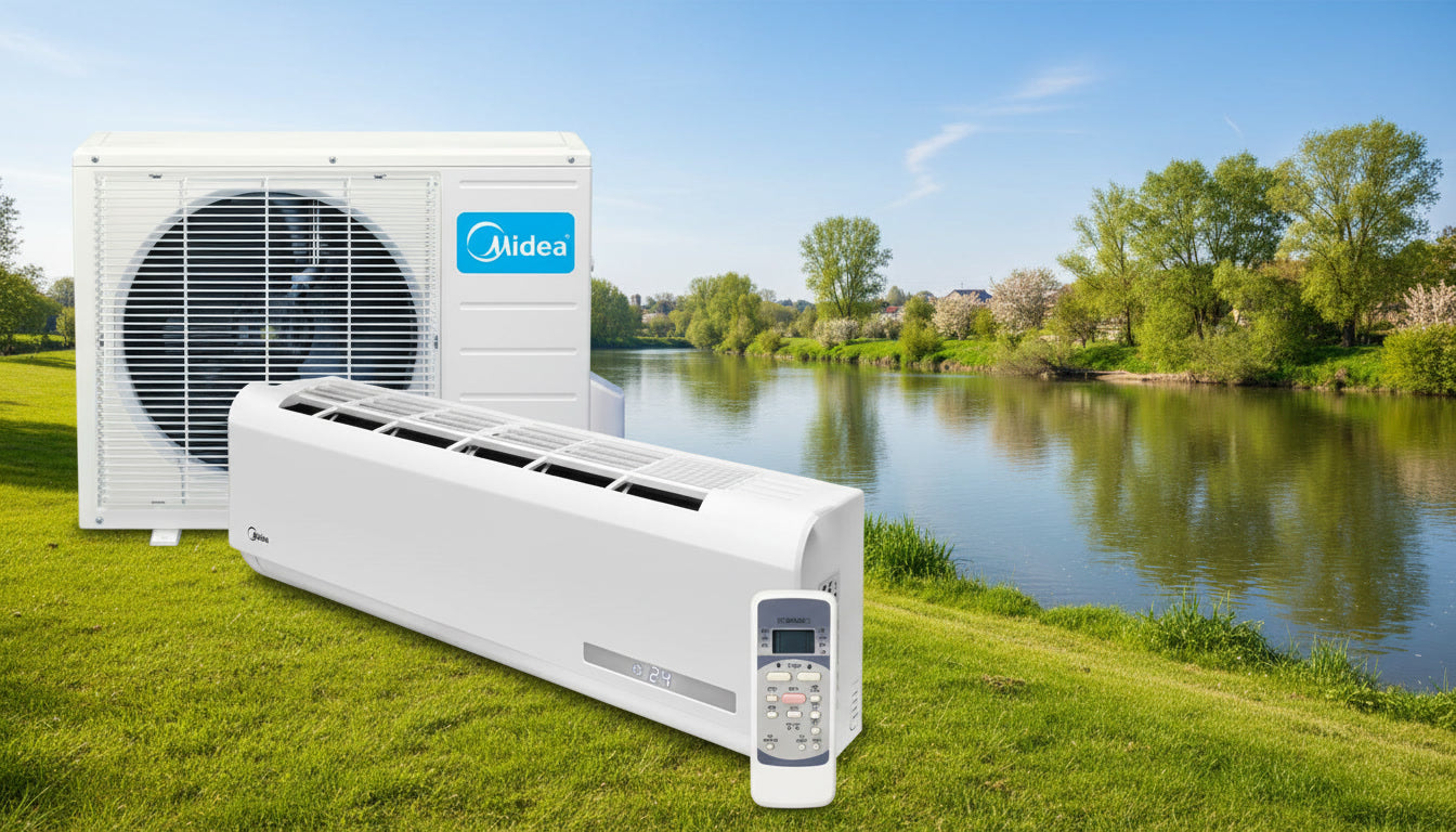 12000 BTU Split Heat Pump Air Conditioner (Cool & Heat), 208V - 230 V AC