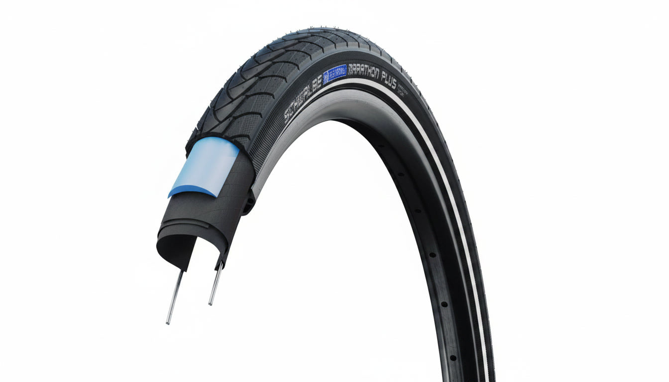 20" x 1.75" Schwalbe Marathon Plus Bike Tire, E-Bike Ready