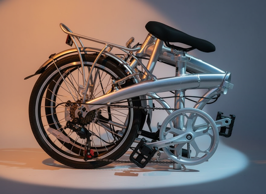 Silver Ace 20" - SOLOROCK 20" 7 Speed Aluminum Folding Bike