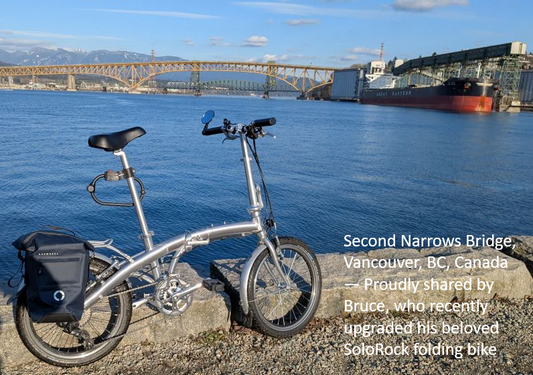 Silver Ace 20" - SOLOROCK 20" 7 Speed Aluminum Folding Bike