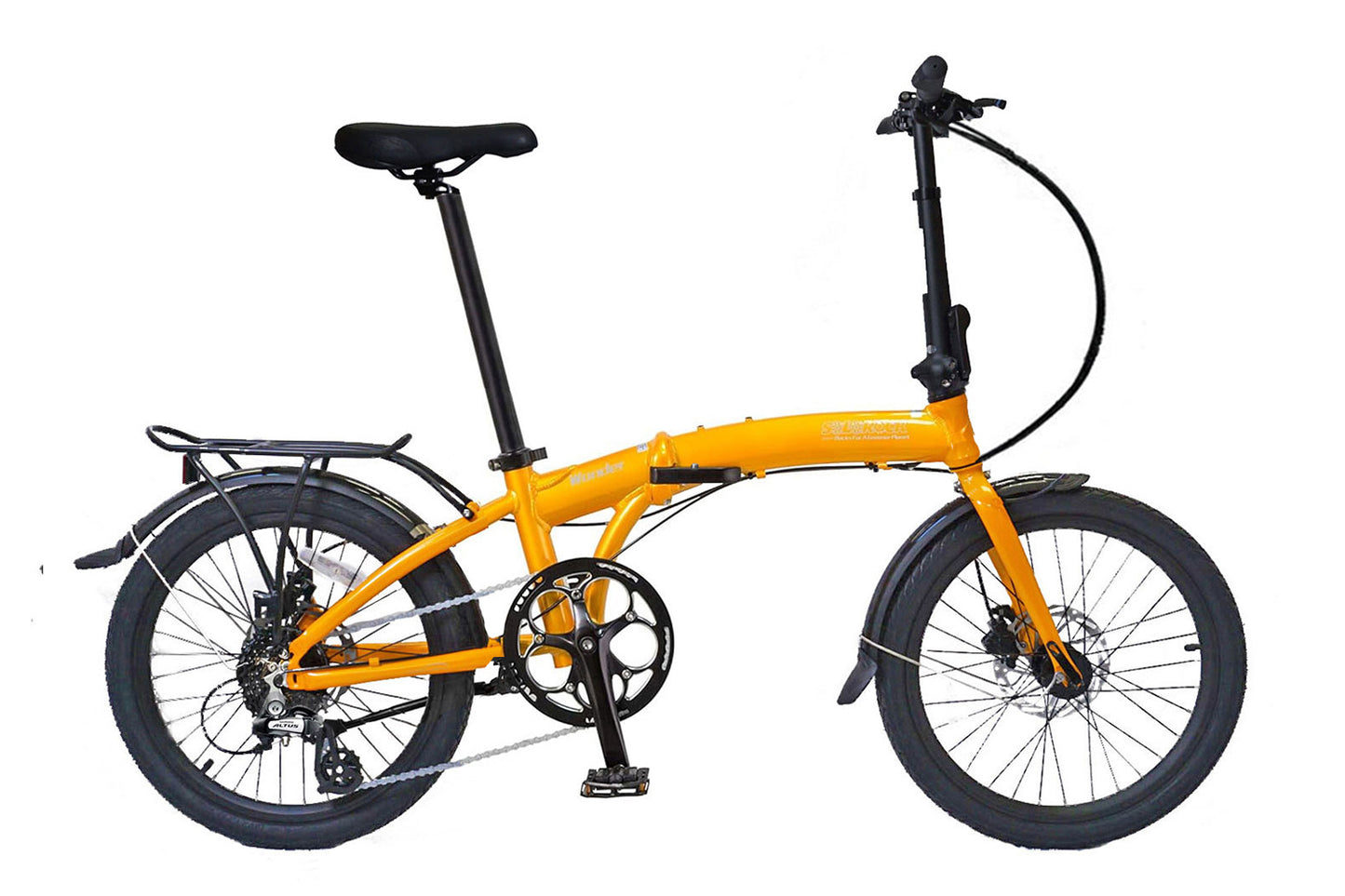 Wonder - SOLOROCK 20" 8 Speed Aluminum Folding Bike - Hydraulic Disc Brakes