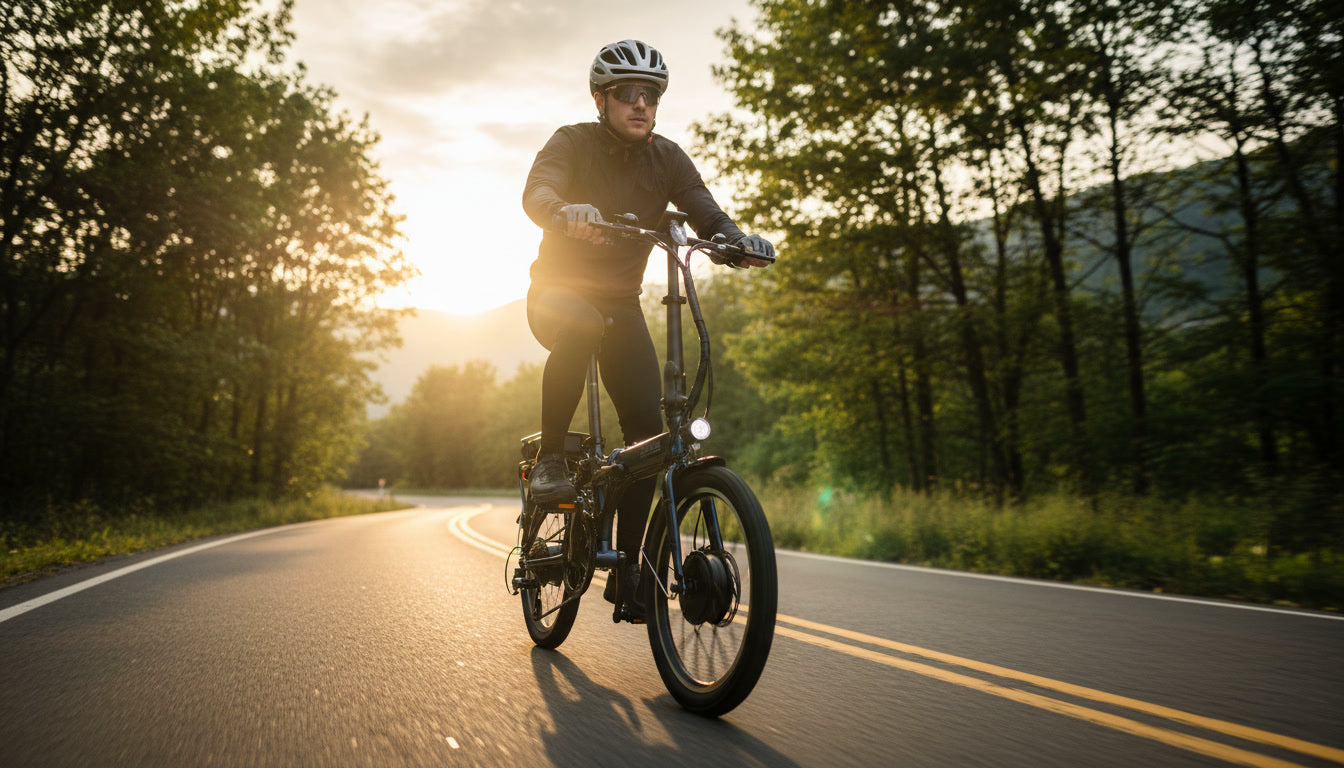 Vélo électrique pliant Wonder 2025 20 pouces - Freins à disque hydrauliques, moteur avant 500 W, batterie 36 V 14 Ah