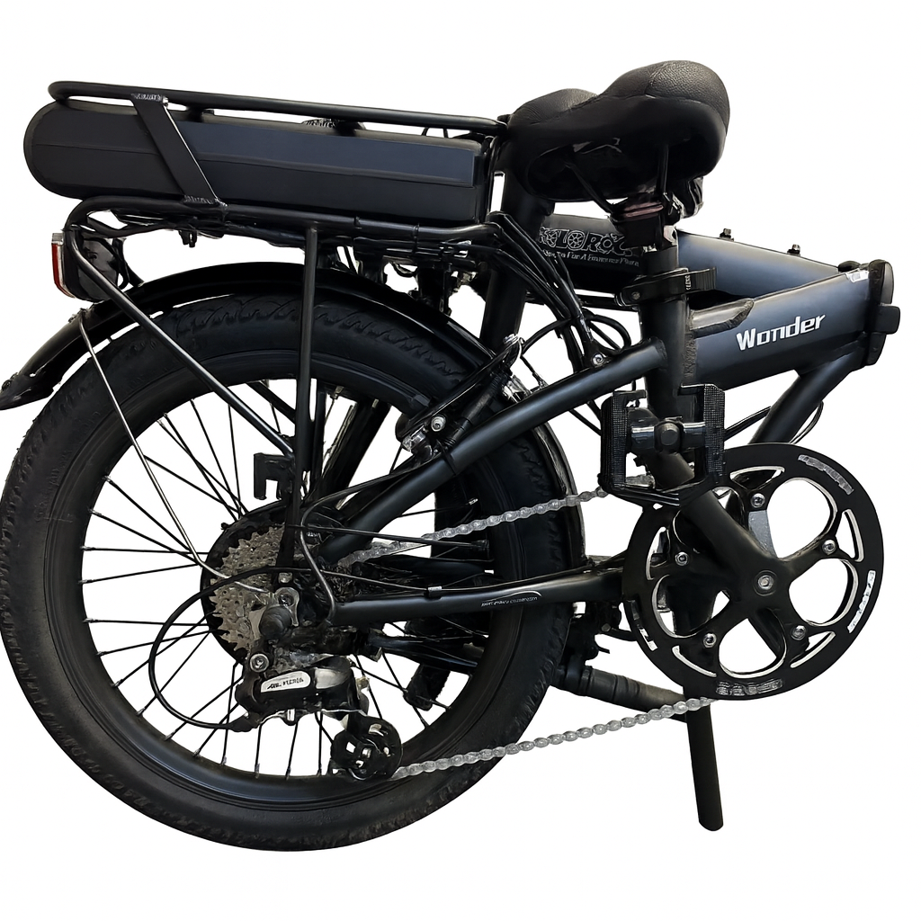 Vélo électrique pliant Wonder 2025 20 pouces - Freins à disque hydrauliques, moteur avant 500 W, batterie 36 V 14 Ah