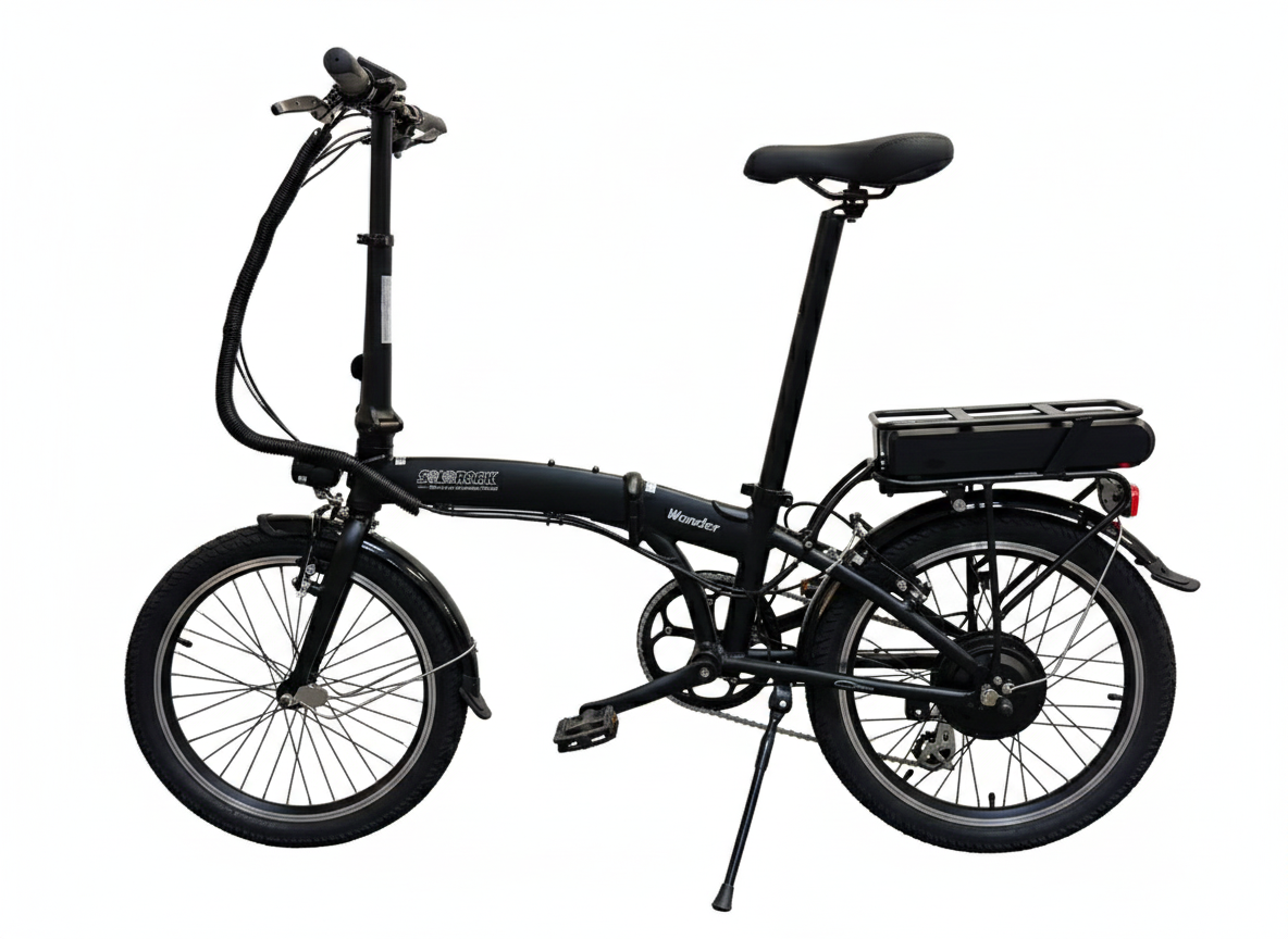 Vélo électrique pliable Aluminium Wonder 20 pouces, disque hydraulique, 8 vitesses, Shimano 350 W, 36 V, 14 Ah