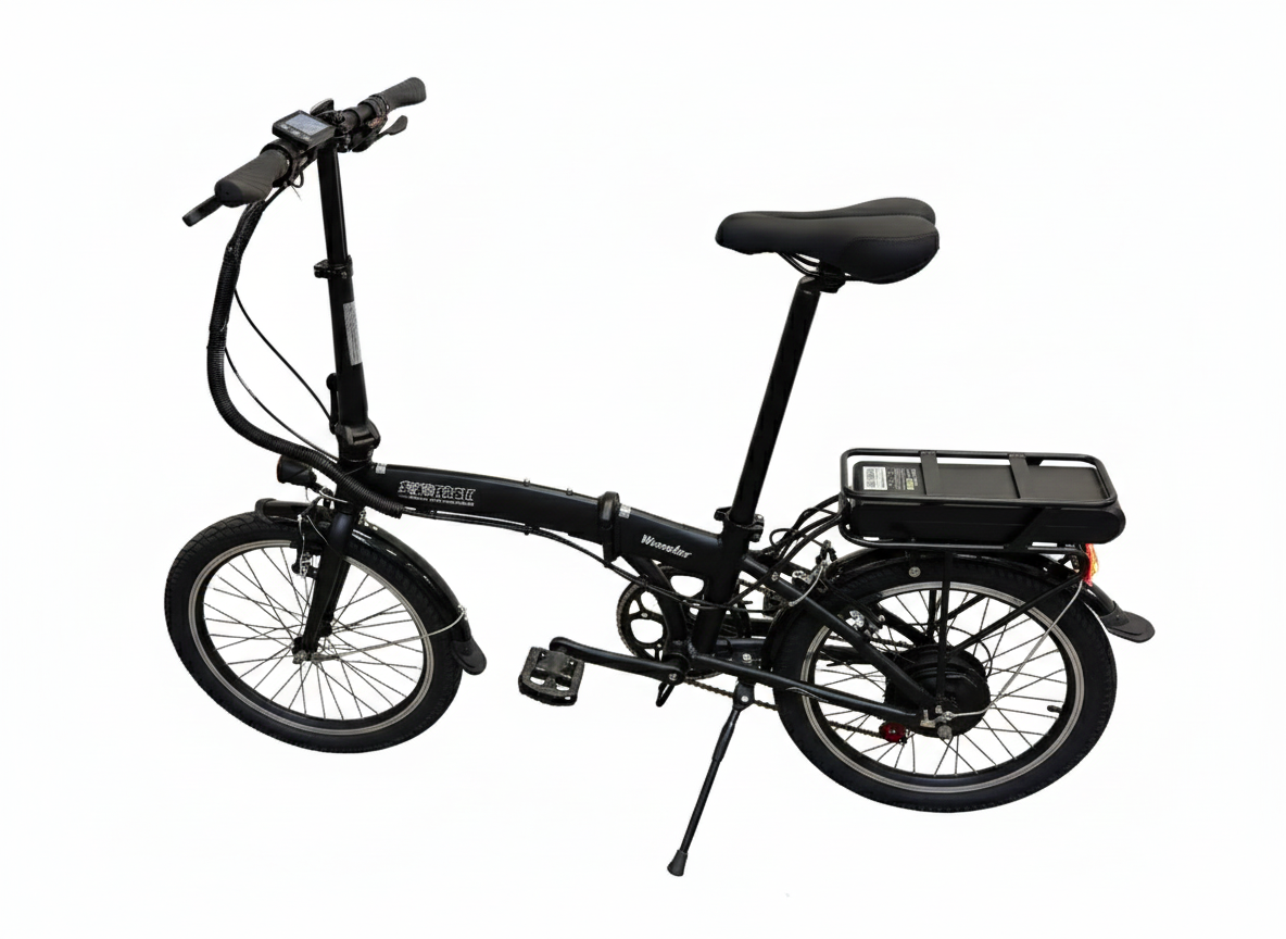 Vélo électrique pliable Aluminium Wonder 20 pouces, disque hydraulique, 8 vitesses, Shimano 350 W, 36 V, 14 Ah