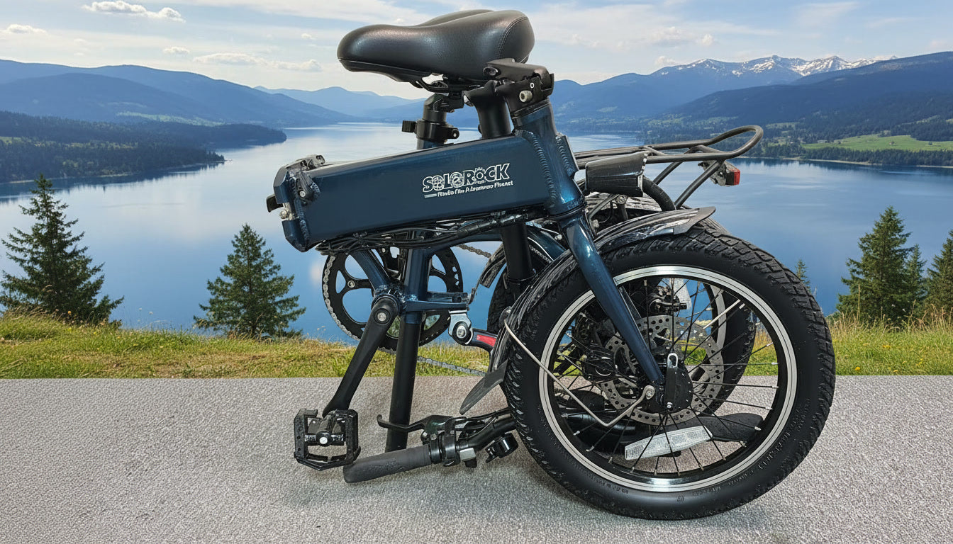 Pace 3.0 Ebike - SOLOROCK 16" 7 Speed Aluminum Folding e-Bike
