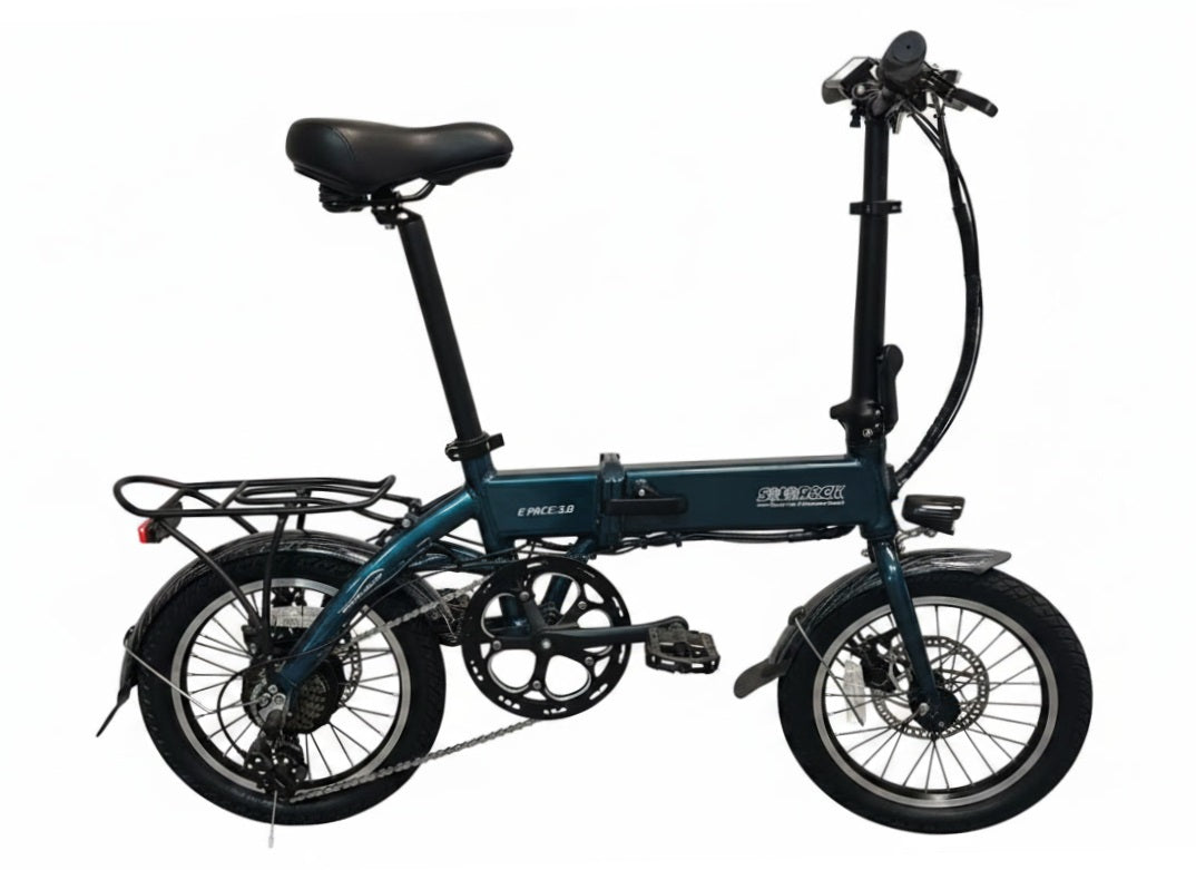 Pace 3.0 Ebike - SOLOROCK 16" 7 Speed Aluminum Folding e-Bike
