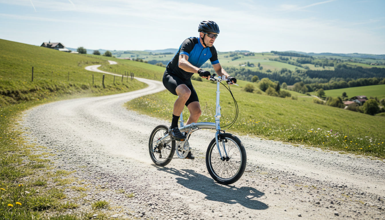 Vélo pliant Silver Ace 20" - SOLOROCK 20" 7 vitesses en aluminium
