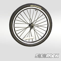 20" x 1.5" 100mm Fork Spacing Front Rim, Quick Release Hub, with tire, with inner tube