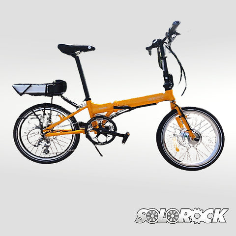 Aluminum Hunter Pro eBike - SOLOROCK 20" 10 Speed Folding Electrical Bike