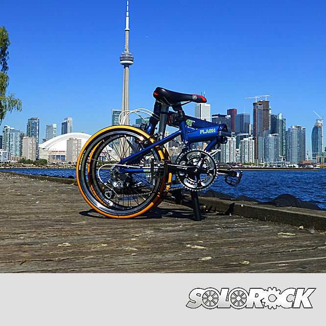 Flash - SOLOROCK 20" 18 Speed Aluminum Folding Bike