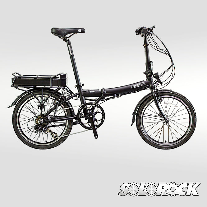 Aluminum Tides Ebike - SOLOROCK 20" 7 Speed Aluminum Folding Ebike  Large 36V 14Ah battery 32km/h